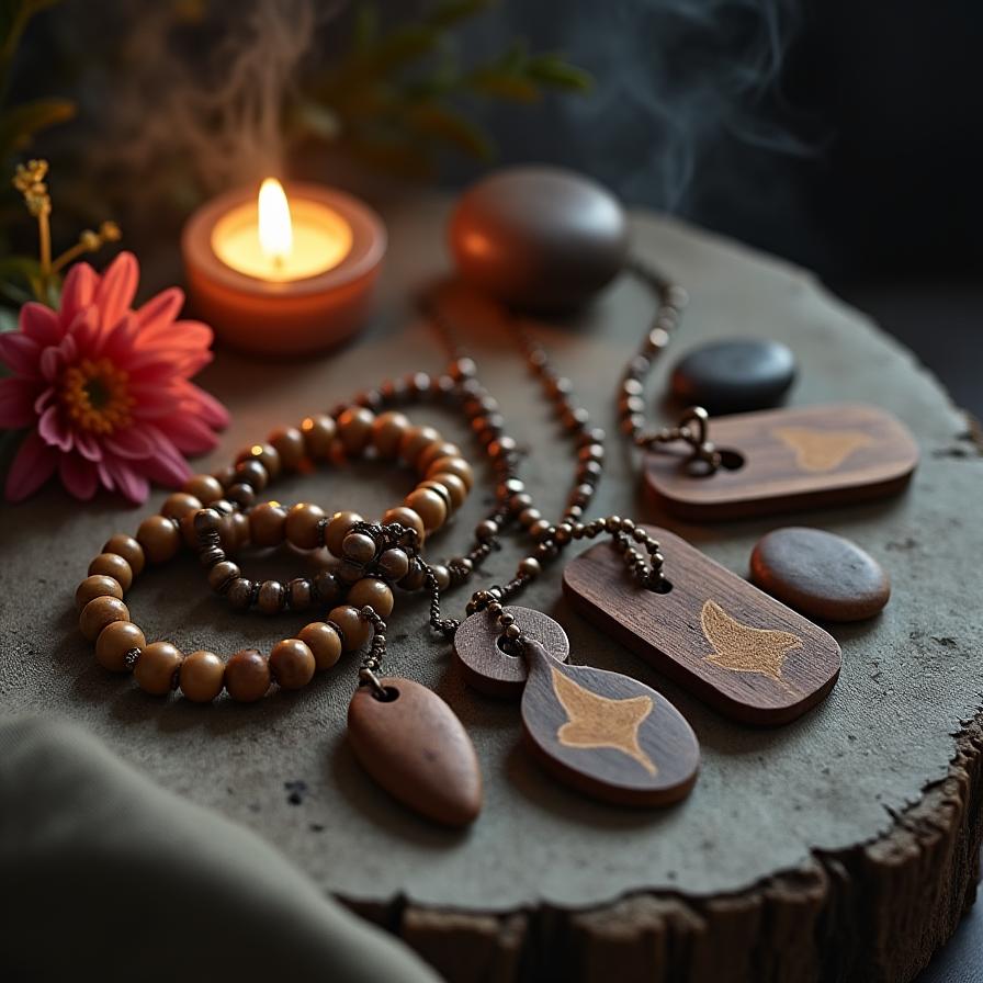 Joyería ritual y espiritual de madera